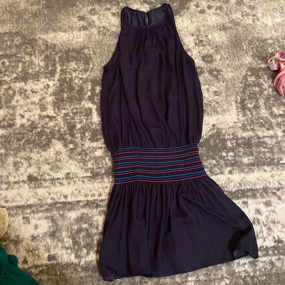 Gab & Kate Satin Blue Navy Dress. From Mixology!!! Size Xs